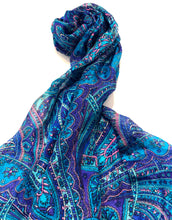 Load image into Gallery viewer, 100% Natural Silk Printed XL Foulard ref-rfxlfs0017