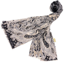 Load image into Gallery viewer, 100% Natural Silk Printed XL Foulard ref-rfxlfs0020