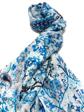 Load image into Gallery viewer, 100% Natural Silk Printed XL Foulard ref-rfxlfs0021