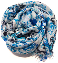 Load image into Gallery viewer, 100% Natural Silk Printed XL Foulard ref-rfxlfs0021