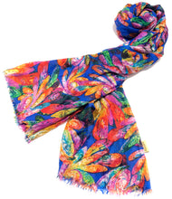 Load image into Gallery viewer, 100% Natural Silk Printed XL Foulard ref-rfxlfs0025