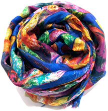Load image into Gallery viewer, 100% Natural Silk Printed XL Foulard ref-rfxlfs0025