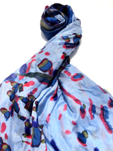 Load image into Gallery viewer, 100% Natural Silk Printed XL Foulard ref-rfxlfs0029