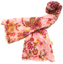 Load image into Gallery viewer, 100% Natural Silk Printed XL Foulard ref-rfxlfs0031