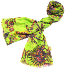 Load image into Gallery viewer, 100% Natural Silk Printed XL Foulard ref-rfxlfs0033