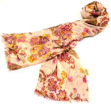 Load image into Gallery viewer, 100% Natural Silk Printed XL Foulard ref-rfxlfs0037