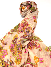 Load image into Gallery viewer, 100% Natural Silk Printed XL Foulard ref-rfxlfs0037