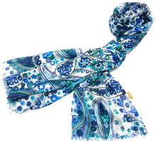 Load image into Gallery viewer, 100% Natural Silk Printed XL Foulard ref-rfxlfs0038