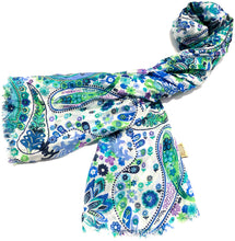 Load image into Gallery viewer, 100% Natural Silk Printed XL Foulard ref-rfxlfs0040