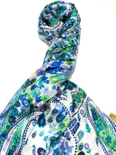 Load image into Gallery viewer, 100% Natural Silk Printed XL Foulard ref-rfxlfs0040