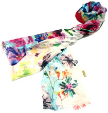 Load image into Gallery viewer, 100% Natural Silk Printed XL Foulard ref-rfxlfs0048