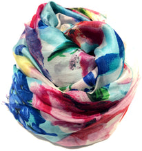 Load image into Gallery viewer, 100% Natural Silk Printed XL Foulard ref-rfxlfs0048