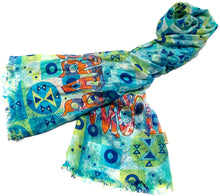 Load image into Gallery viewer, 100% Natural Silk Printed XL Foulard ref-rfxlfs0050