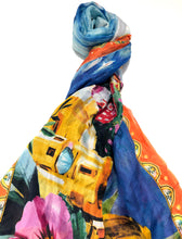 Load image into Gallery viewer, 100% Natural Silk Printed XL Foulard ref-rfxlfs0056