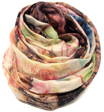 Load image into Gallery viewer, 100% Natural Silk Printed XL Foulard ref-rfxlfs0058