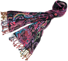 Cargar imagen en el visor de la galería, Pashmina Jacquard 100% Viscosa ref-rflgsv0035