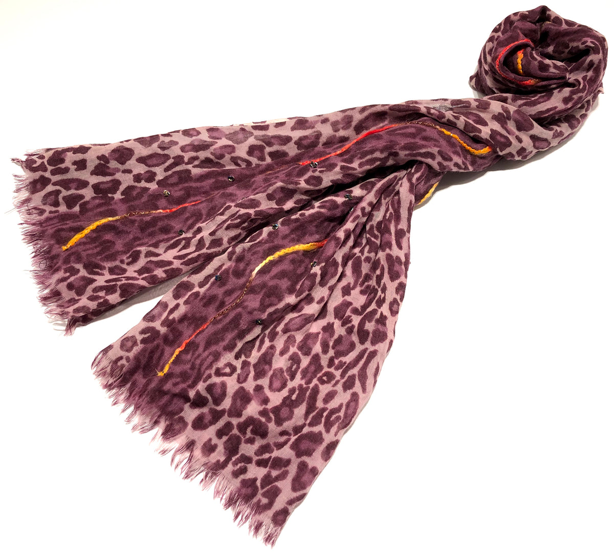 100% Light Wool Printed Embellished Pashmina Shawl ref-rflghwt0004