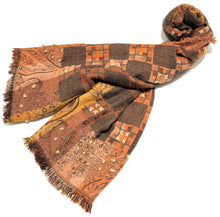 Load image into Gallery viewer, 100% Wool Jacquard Embellished Pashmina Shawl ref-rflghwj0004