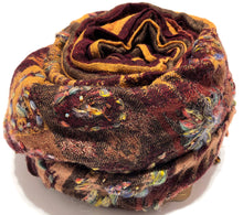 Load image into Gallery viewer, 100% Wool Jacquard Embellished Pashmina Shawl ref-rflghwj0005