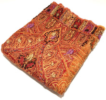 Load image into Gallery viewer, 100% Wool Jacquard Embellished Pashmina Shawl ref-rflghwj0007