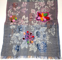 Load image into Gallery viewer, 100% Wool Jacquard Embellished Pashmina Shawl ref-rflghwj0008
