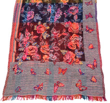 Load image into Gallery viewer, 100% Wool Jacquard Embellished Pashmina Shawl ref-rflghwj0009