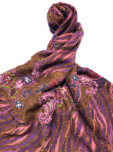 Load image into Gallery viewer, 100% Wool Jacquard Embellished Pashmina Shawl ref-rflghwj0010