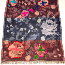 Load image into Gallery viewer, 100% Wool Jacquard Embellished Pashmina Shawl ref-rflghwj0011