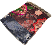 Load image into Gallery viewer, 100% Wool Jacquard Embellished Pashmina Shawl ref-rflghwj0011