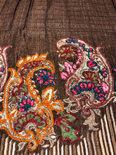 Load image into Gallery viewer, 100% Wool Jacquard Embellished Pashmina Shawl ref-rflghwj0012