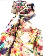 Load image into Gallery viewer, 100% Natural Silk Printed XL Foulard ref-rfxlfs0001