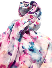 Load image into Gallery viewer, 100% Natural Silk Printed XL Foulard ref-rfxlfs0008