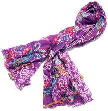 Load image into Gallery viewer, 100% Natural Silk Printed XL Foulard ref-rfxlfs0010
