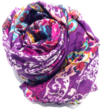 Load image into Gallery viewer, 100% Natural Silk Printed XL Foulard ref-rfxlfs0010