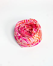 Load image into Gallery viewer, Hot Pink Abstract Silk Scarf
