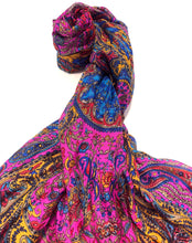 Load image into Gallery viewer, 100% Natural Silk Printed XL Foulard ref-rfxlfs0015
