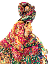Load image into Gallery viewer, 100% Natural Silk Printed XL Foulard ref-rfxlfs0028
