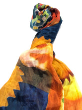 Load image into Gallery viewer, 100% Natural Silk Printed XL Foulard ref-rfxlfs0086
