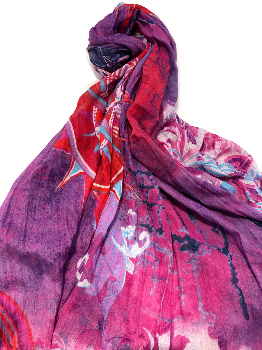 Printed Foulard XL ref-rfxlfpz0011 – ROCHE Foulards