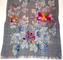 Load image into Gallery viewer, 100% Wool Jacquard Embellished Pashmina Shawl ref-rflghwj0008
