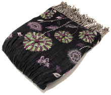Load image into Gallery viewer, 100% Wool Jacquard Embellished Pashmina Shawl ref-rflghwj0013
