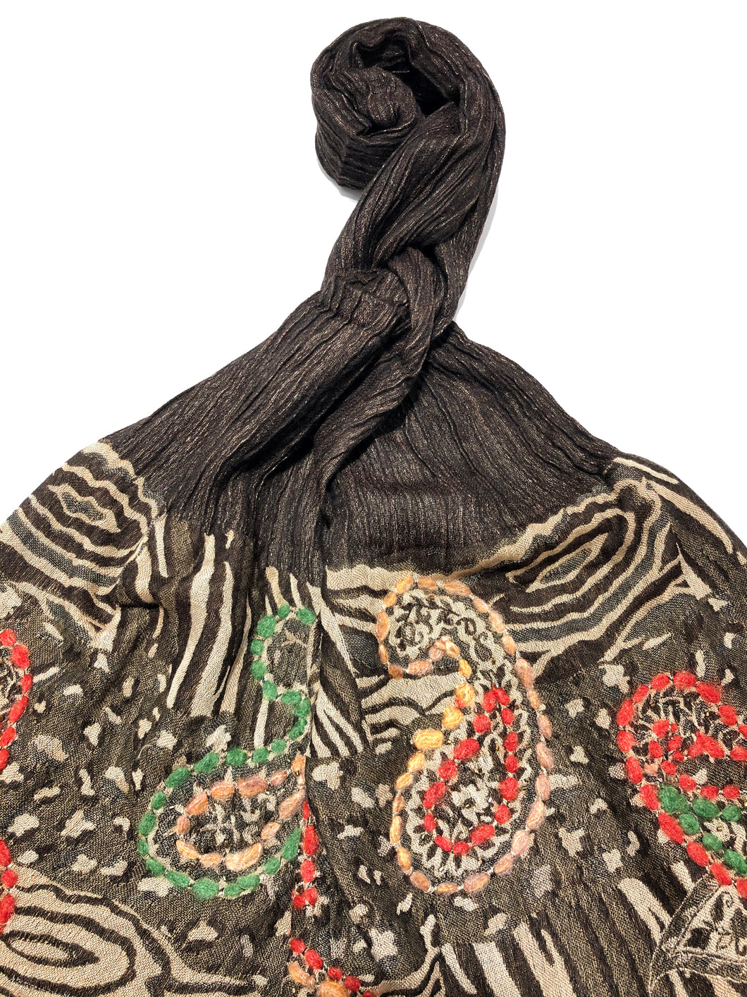 100% Wool Jacquard Embellished Pashmina Shawl ref-rflghwj0016