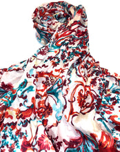 Load image into Gallery viewer, 100% Natural Silk Printed XL Foulard ref-rfxlfs0003

